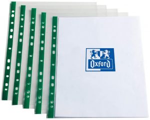 Oxford, Punched Pockets A4, 100 Poly Pockets