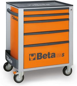 Beta 24002051 Model C24S 5/O Mobile Roller Cabinet with Five Drawers