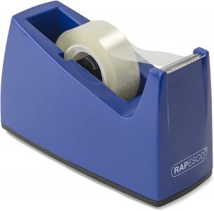 Rapesco 0774 Tape Dispenser – 300 – For Tape 19mm x 25mm – Blue