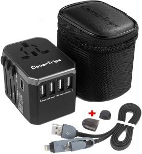 CleverTrips™ Universal Travel Power Adapter All in One Worldwide