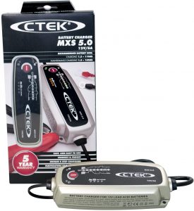 CTEK MXS 5.0 Fully Automatic Battery Charger (Charges, Maintains and Reconditions Car and Motorcycle Batteries) 12V, 5 Amp – UK Plug