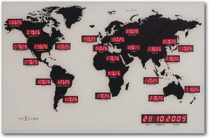 NeXtime digital world time clock